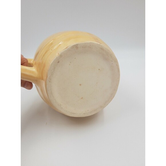 ANTIQUE UHL Ceramic Clay Pitcher Rustic Early Vintage American Pottery - Picture 9 of 10